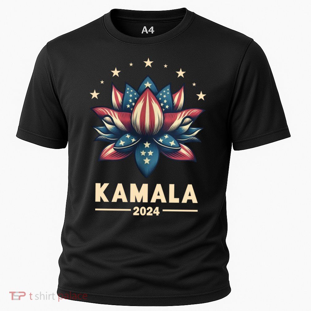 Kamala Harris 2024 Presidential Campaign American Lotus Cooling Performance Crew T-Shirt