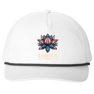 Kamala Harris 2024 Presidential Campaign American Lotus Snapback Five-Panel Rope Hat