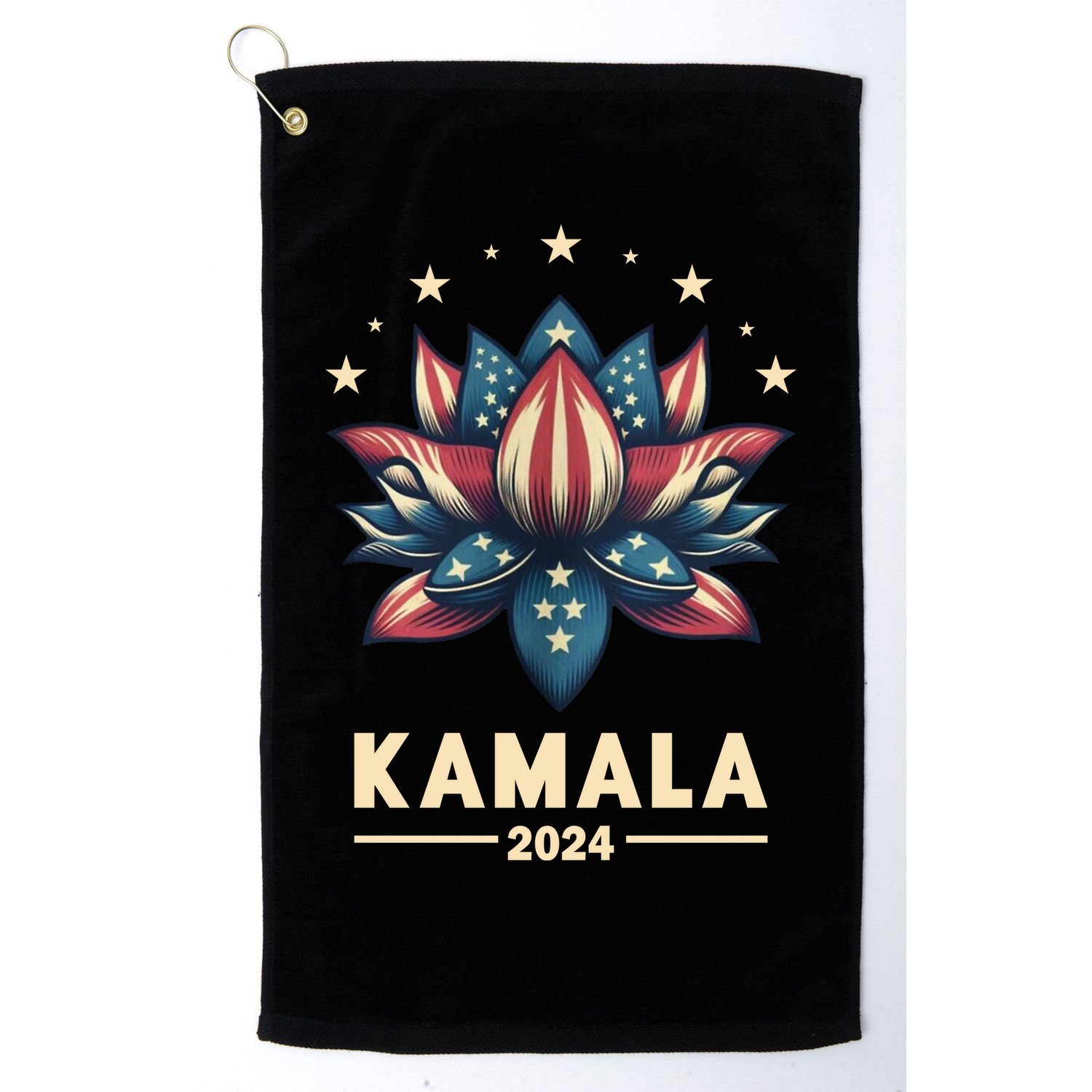 Kamala Harris 2024 Presidential Campaign American Lotus Golf Towel
