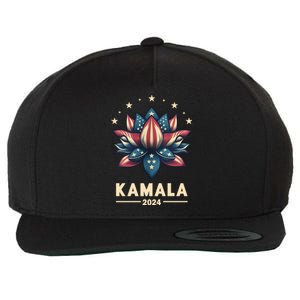 Kamala Harris 2024 Presidential Campaign American Lotus Wool Snapback Cap