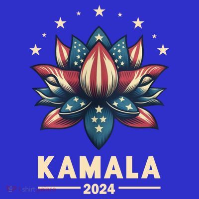Kamala Harris 2024 Presidential Campaign American Lotus T-Shirt