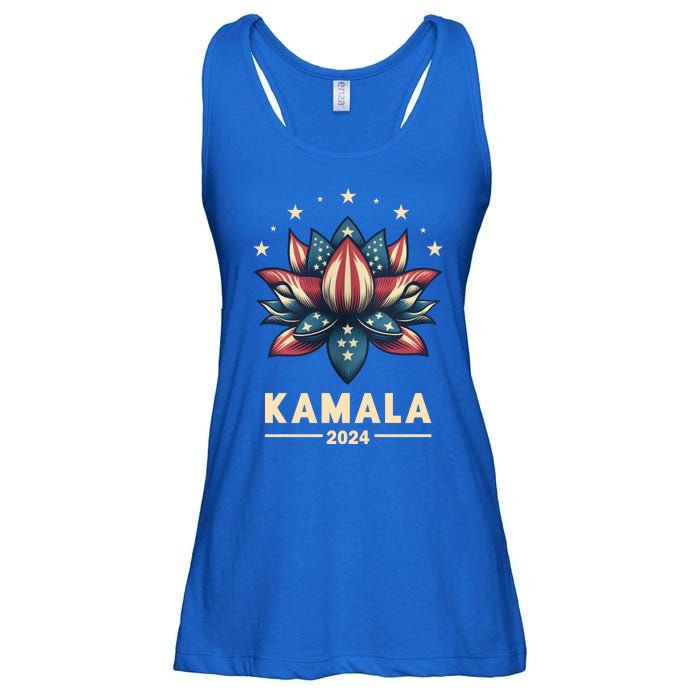 Kamala Harris 2024 Presidential Campaign American Lotus Ladies Essential Flowy Tank