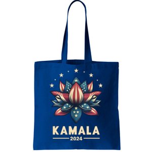 Kamala Harris 2024 Presidential Campaign American Lotus Tote Bag