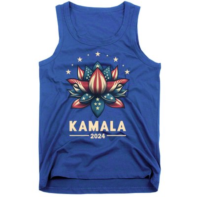 Kamala Harris 2024 Presidential Campaign American Lotus Tank Top