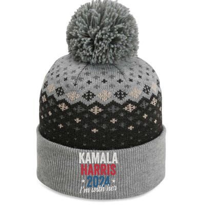 Kamala Harris 2024 Support The Baniff Cuffed Pom Beanie