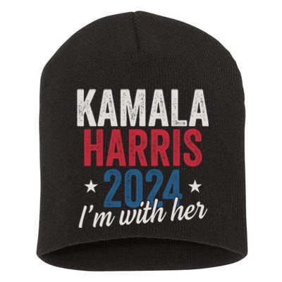 Kamala Harris 2024 Support Short Acrylic Beanie