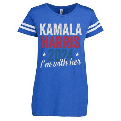 Kamala Harris 2024 Support Enza Ladies Jersey Football T-Shirt