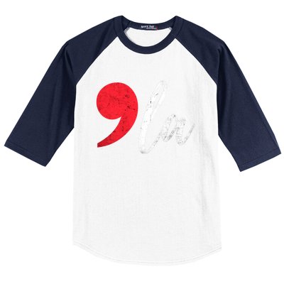 Kamala Harris 2024 President Comma La Funny Baseball Sleeve Shirt