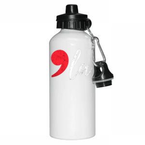 Kamala Harris 2024 President Comma La Funny Aluminum Water Bottle