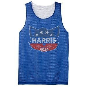 Kamala Harris 2024 Button Cat Face Cat Ladies For Kamala Cute Gift Mesh Reversible Basketball Jersey Tank