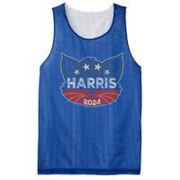 Kamala Harris 2024 Button Cat Face Cat Ladies For Kamala Cute Gift Mesh Reversible Basketball Jersey Tank