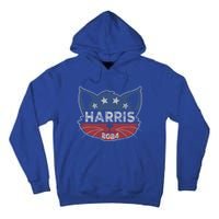 Kamala Harris 2024 Button Cat Face Cat Ladies For Kamala Cute Gift Tall Hoodie