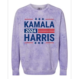 Kamala Harris 2024 Support First Presidente Usa Women Colorblast Crewneck Sweatshirt