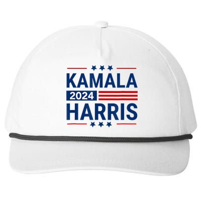 Kamala Harris 2024 Support First Presidente Usa Women Snapback Five-Panel Rope Hat