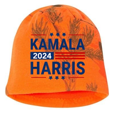 Kamala Harris 2024 Support First Presidente Usa Women Kati - Camo Knit Beanie