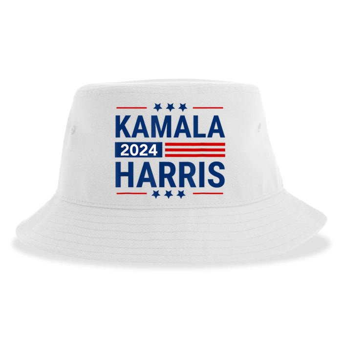 Kamala Harris 2024 Support First Presidente Usa Women Sustainable Bucket Hat