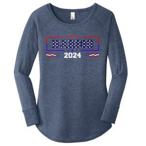 Kamala Harris 2024 Kamala For President Kamala2024 Women's Perfect Tri Tunic Long Sleeve Shirt