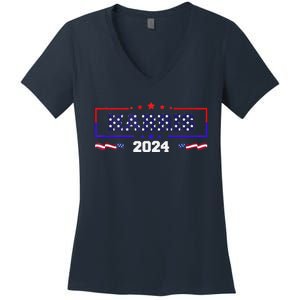 Kamala Harris 2024 Kamala For President Kamala2024 Women's V-Neck T-Shirt