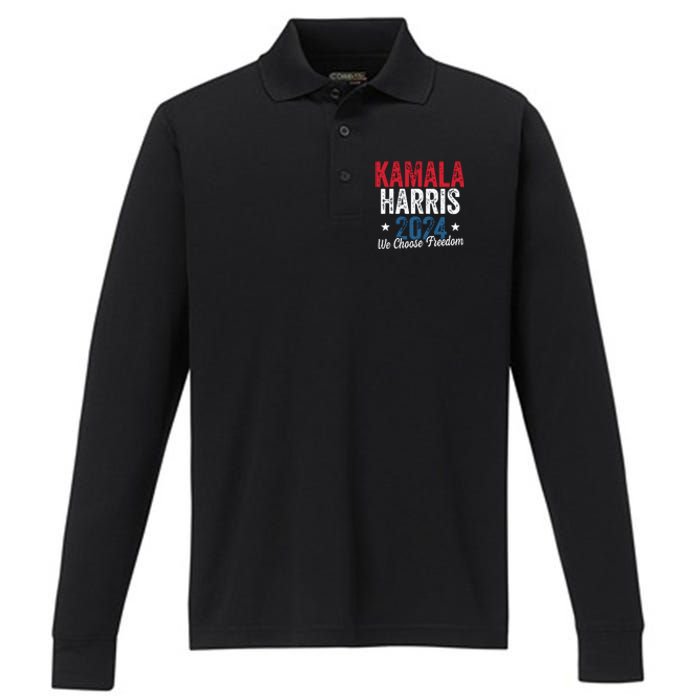 Kamaka Harris 2024 Performance Long Sleeve Polo