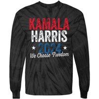 Kamaka Harris 2024 Tie-Dye Long Sleeve Shirt