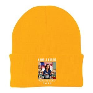 Kamala Harris 2024 Cooking Up Justice Fun Political Knit Cap Winter Beanie