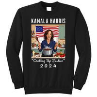 Kamala Harris 2024 Cooking Up Justice Fun Political Sweatshirt