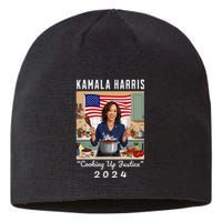 Kamala Harris 2024 Cooking Up Justice Fun Political Sustainable Beanie