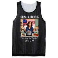 Kamala Harris 2024 Cooking Up Justice Fun Political Mesh Reversible Basketball Jersey Tank