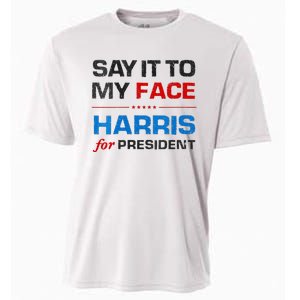 Kamala Harris 2024 Say It To My Face Debate Me Cooling Performance Crew T-Shirt