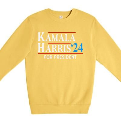 Kamala Harris 2024 For President Election Save Democracy Premium Crewneck Sweatshirt