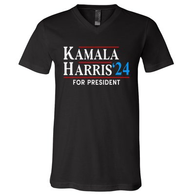 Kamala Harris 2024 For President Election Save Democracy V-Neck T-Shirt