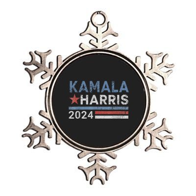 Kamala Harris 2024 For President Election Campaign Metallic Star Ornament