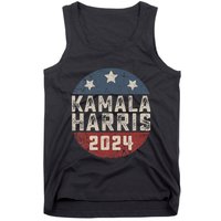 Kamala Harris 2024 For President Retro Button Election Tank Top