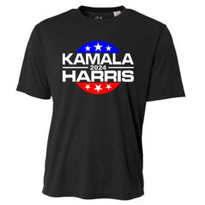 Kamala Harris 2024 For President Campaign Button Style Cooling Performance Crew T-Shirt