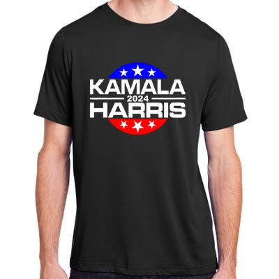 Kamala Harris 2024 For President Campaign Button Style Adult ChromaSoft Performance T-Shirt