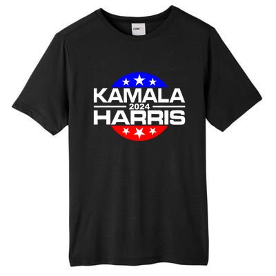 Kamala Harris 2024 For President Campaign Button Style Tall Fusion ChromaSoft Performance T-Shirt