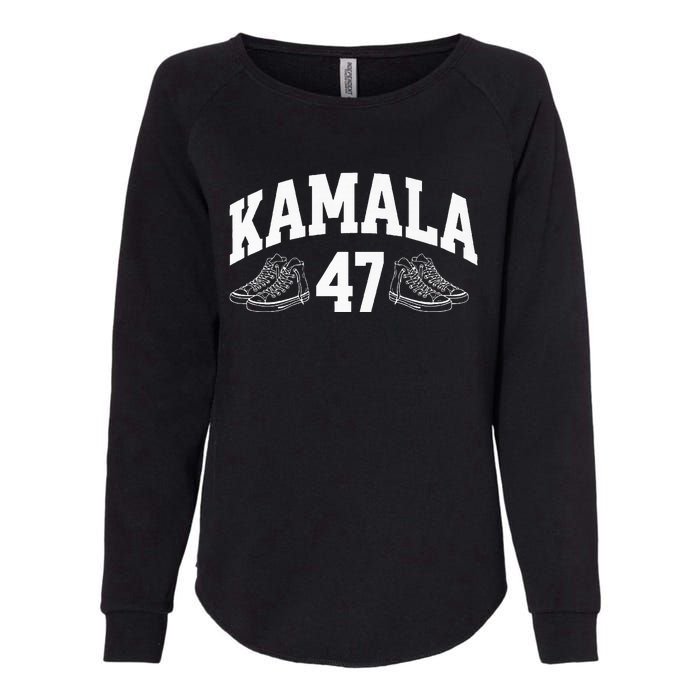 Kamala Harris 2024 47th President Chucks And Pearls Vote Premium Womens California Wash Sweatshirt