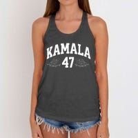 Kamala Harris 2024 47th President Chucks And Pearls Vote Premium Women's Knotted Racerback Tank