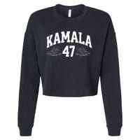 Kamala Harris 2024 47th President Chucks And Pearls Vote Premium Cropped Pullover Crew