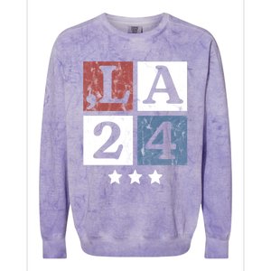 Kamala Harris 2024 Comma La Gift Colorblast Crewneck Sweatshirt