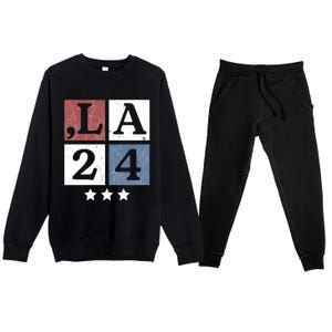 Kamala Harris 2024 Comma La Gift Premium Crewneck Sweatsuit Set