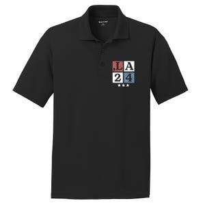 Kamala Harris 2024 Comma La Gift PosiCharge RacerMesh Polo