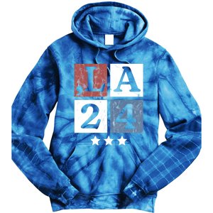 Kamala Harris 2024 Comma La Gift Tie Dye Hoodie