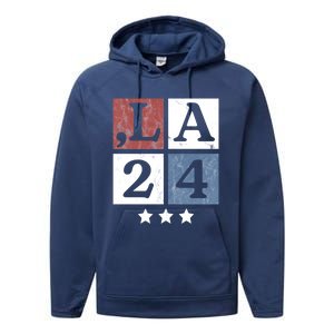 Kamala Harris 2024 Comma La Gift Performance Fleece Hoodie