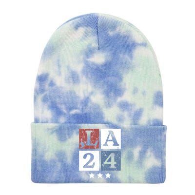 Kamala Harris 2024 Comma La Gift Tie Dye 12in Knit Beanie