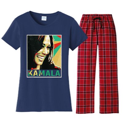 Kamala Harris 2024 Kamala For President Women's Flannel Pajama Set