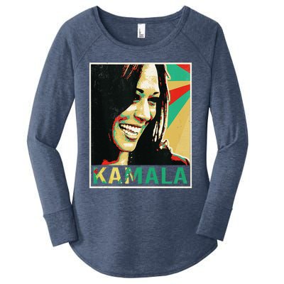 Kamala Harris 2024 Kamala For President Women's Perfect Tri Tunic Long Sleeve Shirt