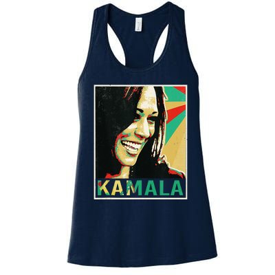 Kamala Harris 2024 Kamala For President Women's Racerback Tank