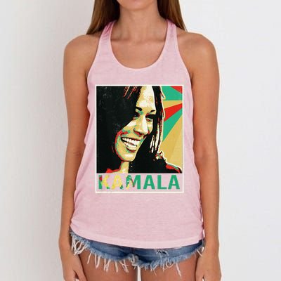 Kamala Harris 2024 Kamala For President Women's Knotted Racerback Tank