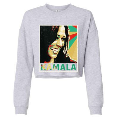 Kamala Harris 2024 Kamala For President Cropped Pullover Crew